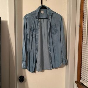 Denim button down